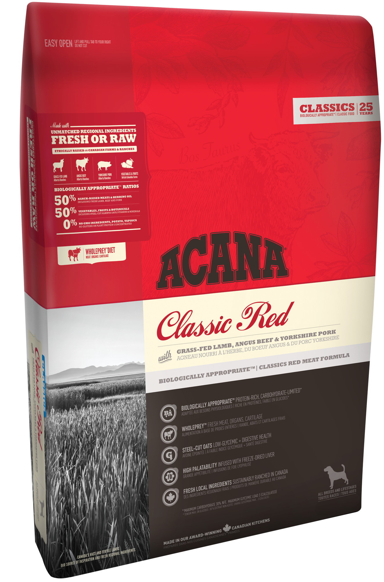 Сухий Корм ACANA CLASSIC RED для собак всіх порід та всіх стадій життя з м’ясом бичків, поросят та ягнят 2 кг (064992561208) (a56120)
Сухий Корм ACANA CLASSIC RED для собак всіх порід та всіх стадій життя з м’ясом бичків, поросят та ягнят 2 кг (064992561208) (a56120)