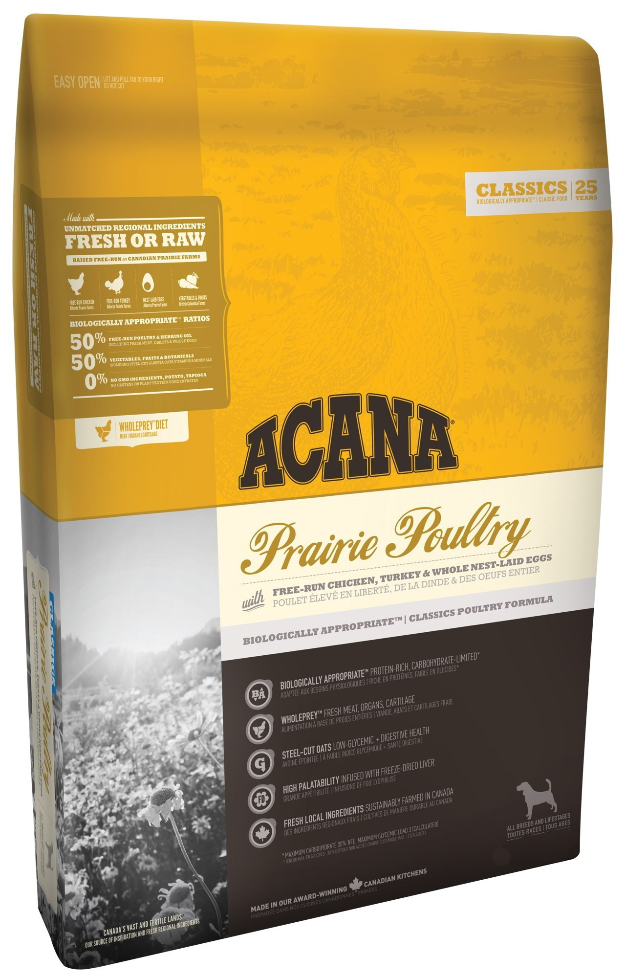 Сухий Корм ACANA PRAIRIE POULTRY для собак всіх порід та всіх стадій життя 11,4 Кг (064992560119) (a56011)
Сухий Корм ACANA PRAIRIE POULTRY для собак всіх порід та всіх стадій життя 11,4 Кг (064992560119) (a56011)