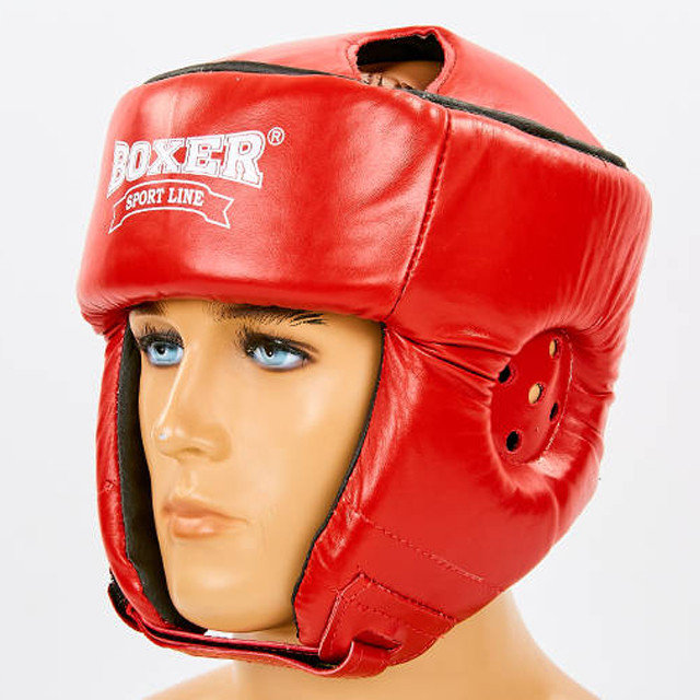 Шлем боксерский открытый с усиленной защитой макушки кожаный BOXER Размер M 2029-K
Шлем боксерский открытый с усиленной защитой макушки кожаный BOXER Размер M 2029-K