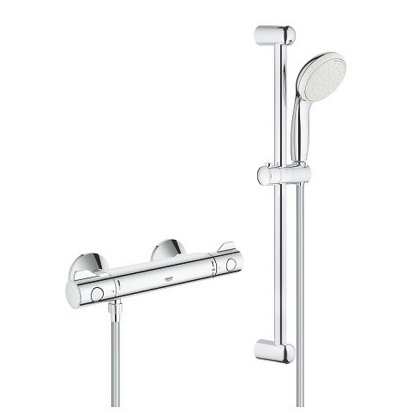 Смеситель термостатический для душа с душевым гарнитуром Grohe Grohtherm 800 34565001 хром (54127)
Смеситель термостатический для душа с душевым гарнитуром Grohe Grohtherm 800 34565001 хром (54127)
