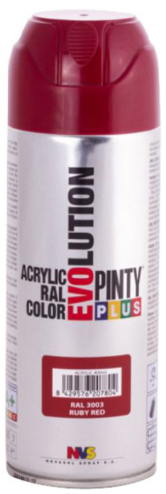 Краска аэрозоль на водной основе Pintyplus Evolution Ral 3003 Красный темный 400 мл (8429576207804)
Краска аэрозоль на водной основе Pintyplus Evolution Ral 3003 Красный темный 400 мл (8429576207804)