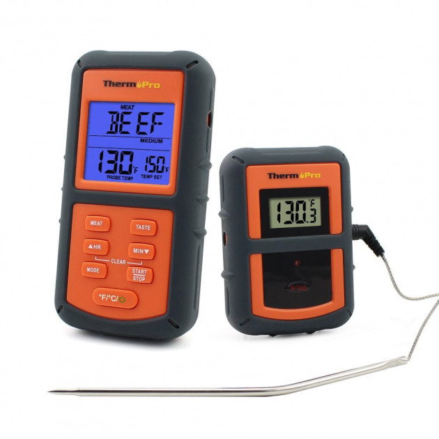 Беспроводной термометр (до 100 м) ThermoPro TP-07 (0-300 °С) в прорезиненном корпусе
Беспроводной термометр (до 100 м) ThermoPro TP-07 (0-300 °С) в прорезиненном корпусе