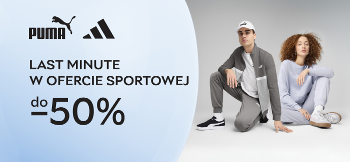Last minute w ofercie sportowej — zniżki do -50% na marki adidas i Puma