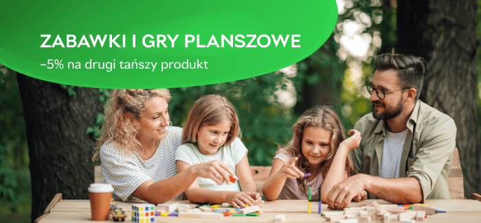 Zabawki i gry planszowe – drugi tańszy produkt -5% taniej!