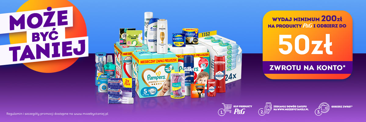 Może być taniej! Kup produkty P&G za minimum 40 zł i uzyskaj zwrot!