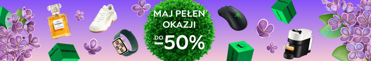 Maj pełen okazji — nawet do -50% na kosmetyki, modę i elektronikę!