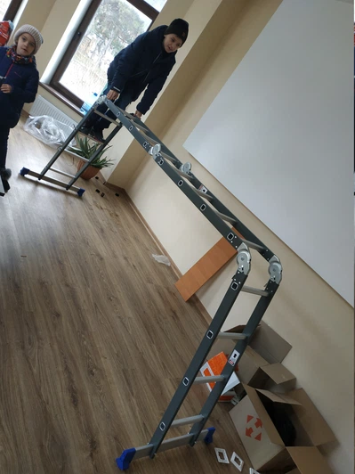 Шарнірна драбина Werk LC5416B 4x4 (55544) - фото від покупців 7