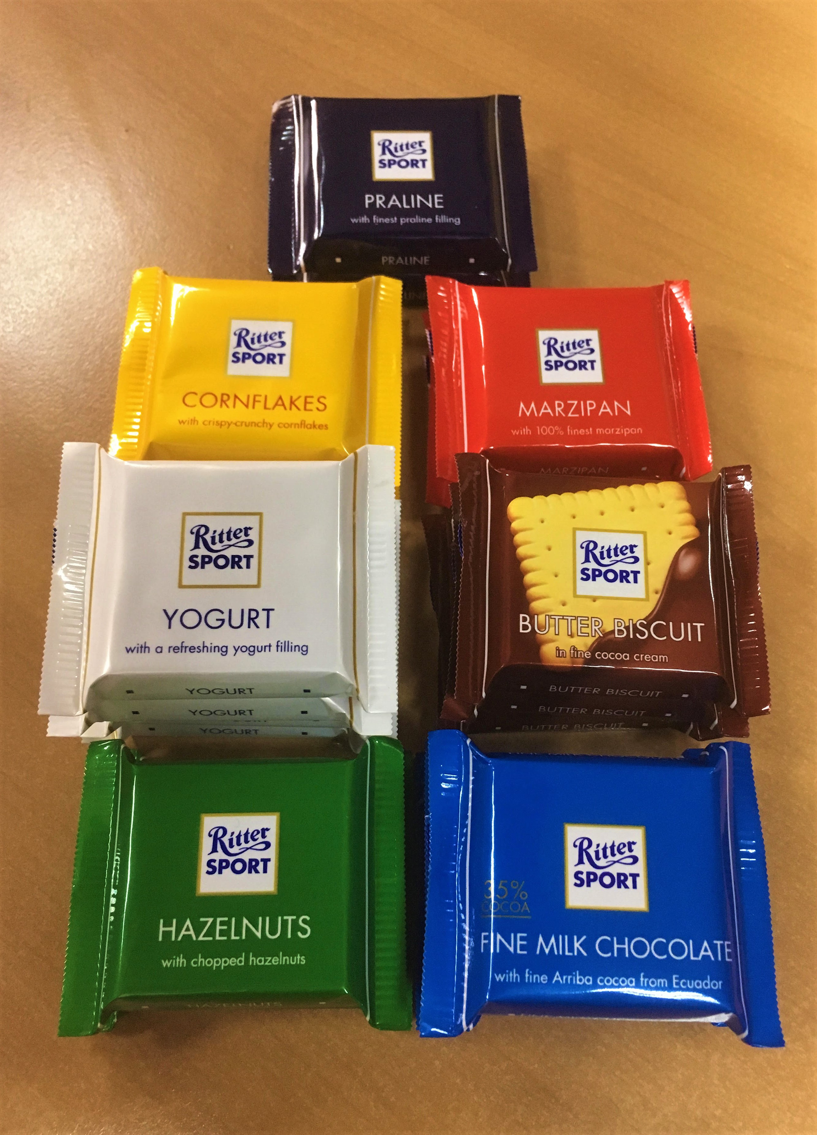 Набор шоколада Ritter Sport Mini ассорти 4 вкуса 150 г (4000417044303) –  отзывы покупателей | ROZETKA