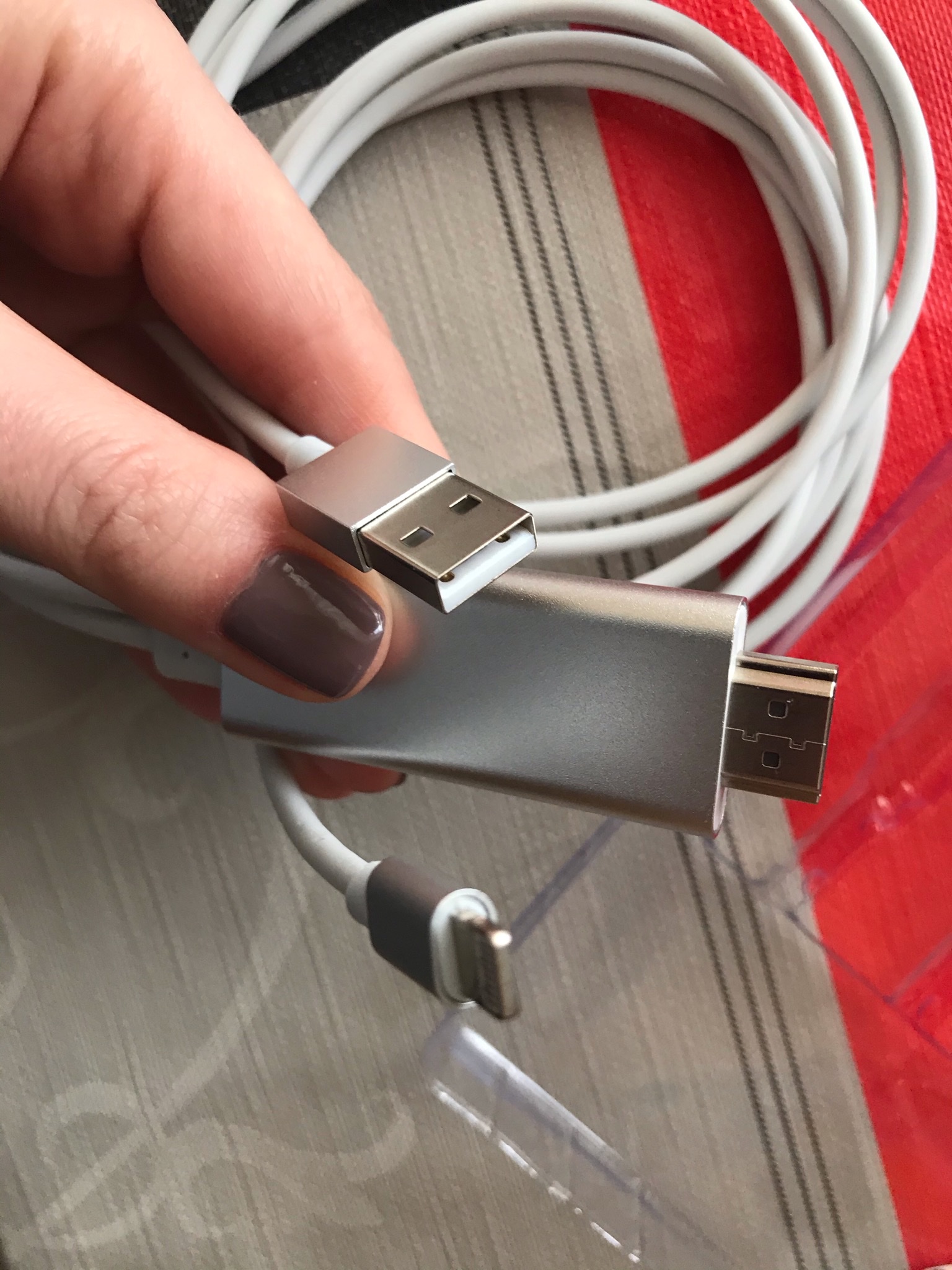 Адаптер Dynamode MHL Apple Lightning - HDMI 2 м (MHL-HDMI-iPhone silver) –  отзывы покупателей | ROZETKA