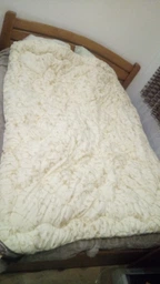 Ковдра Овеча Вовна Зима Ісландія Дуже тепла Leleka-Textile 140х205 Полуторний фото від покупців 11