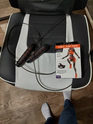 Скакалка тренировочная спортивная скоростная PowerPlay 4210 Power Weighted Jump Rope Черная (2,7m.) (OPT-4201)