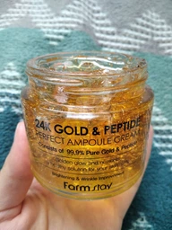 Крем для лица антивозрастной с коллоидным золотом и пептидами FarmStay 24K Gold & Peptide Perfect Ampoule Cream, 80 мл фото от покупателей 1