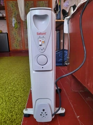 Масляний радіатор обігрівач 9 секцій SAТURN ST-OH1670 2 кВт 3 режими 22 м2 захист від перегріву терморегулятор батарея сірий підлоговий
