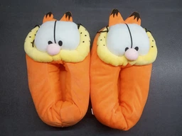 Тапочки кигуруми игрушки Kigurumi Кот Гарфилд Домашние Комнатные Плюшевые Тканевые Оранжевый 35-42 (3024)