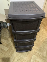 Пластиковий комод "R-plastic" (34 * 40 * 86см), коричневий фото від покупців 9