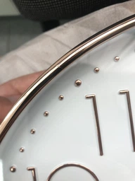 Настінний годинник безшумний Losso Premium Gold CW-30 - Білий фото від покупців 12