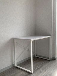 Компьютерный стол Ferrum-decor Дейв 75x100x60 белый ДСП Дуб Сан-Марино 16мм фото от покупателей 8