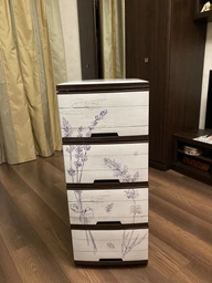 Комод Алеана Лаванда серая пластик 95,5х39,5х46,5 см фото от покупателей 1