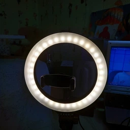 Комплект блогера 2в1 cветодиодное селфи кольцо Ring Fill Light 20 см фото от покупателей 2