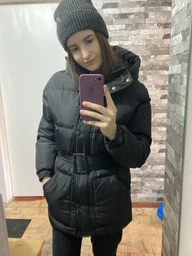 Пуховик зимний женский Nui Very Присцилла 46 Черный (2100001152567) фото от покупателей 7