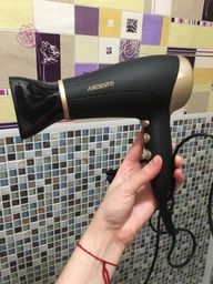 Фен Ardesto Gemini HD-522, 1800-2200Вт, 2 швидкості, 3 темпер. режими , функція Cool Shot, чорний фото от покупателей 14