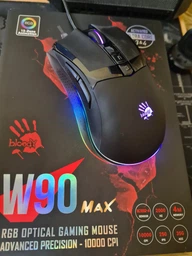 Игровая компьютерная мышка A4tech W90 Max Bloody, Optical, Activated, RGB подсветка Stone Black