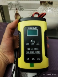 Зарядний пристрій для автомобільного акумулятора Foxsur 12V 5-6A фото от покупателей 2