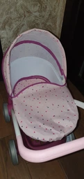 Коляска для ляльки Smoby Toys Baby Nurse Прованс Модерн люлька, з кошиком (254103) (3032162541036) фото від покупців 4