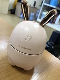 Увлажнитель воздуха зайчик Rabbit 2в1 на 300 мл детский мини персональный LED ароматизатор c подсветкой розовый фото от покупателей 1