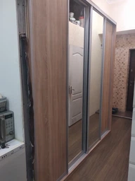 Шафа-купе чотиридверна ROKO 238.4х242х60 см ДСП + Дзеркало Біла (20200027410) фото від покупців 1