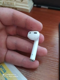 Бездротові Bluetooth навушники Airoha TWS 2gen для iphone, android бездротова зарядка, White фото від покупців 2