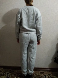 Спортивный костюм женский Puma Loungewear Suit 84585504 L Light Gray Heather (4063699227215) фото от покупателей 6