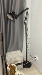 Підлоговий торшер лампа LOFT-LUCIANO 1*E27 LUMANO Срібло метал фото от покупателей 1