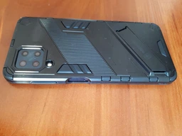 Захисний чохол з підставкою Deexe Bibercas для Samsung Galaxy M32 (M325) - Black