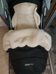 Зимний Конверт Футмуф Чехол на овчине в коляску Z&D Thermo (Black) фото от покупателей 14
