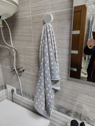 Крючок настенный одинарный MVM округлый пластиковый серый BP-6 WHITE фото от покупателей 5