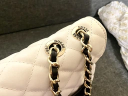 Сумка жіноча Guess Illy Convertible 79703 Пудрова (H2000029656828) фото від покупців 11