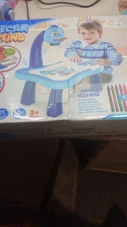 Детский мольберт проектор для рисования со слайдами 3 в 1 Projector Painting столик для рисования по проекциям + фломастеры Синий (D-2019090662) фото от покупателей 4