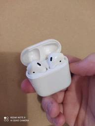 Бездротові Bluetooth навушники Airoha TWS 2gen для iphone, android бездротова зарядка, White фото від покупців 1