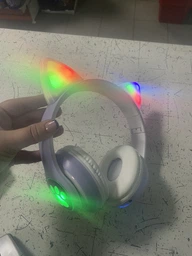 Беспроводные LED наушники с кошачьими ушками STN-28 Green фото от покупателей 9