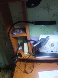Держатель на прищепке с Led подсветкой Professional Live Stream для селфи съемок 24 диода Черный фото от покупателей 8