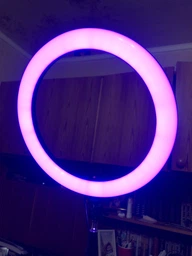 Кільцева лампа 26 см LED RGB світлодіодна для блогерів та Тік Ток зі штативом живлення 5В TP фото від покупців 3