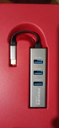 USB-C хаб 4-в-1 Promate MediaHub-C3 HDMI/3xUSB 3.0 Grey (mediahub-c3.grey) фото від покупців 3