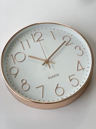Настінний годинник безшумний Losso Premium Gold CW-30 - Білий фото від покупців 8
