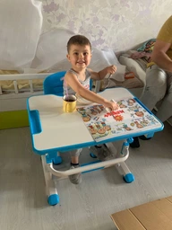 Комплект Evo-kids BD-08 Z стіл + стілець Білий/зелений фото від покупців 3