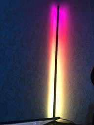 Напольная угловая цветная Led RGB лампа торшер с пультом 20Вт фото от покупателей 1