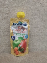 Упаковка пюре Hamanek Яблоко с грушей и облепихой 100 г х 8 шт (8595139797195)