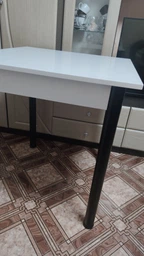 Стіл кухонний Ferrum-decor Агата 75x90x90 Чорний ДСП Дуб Артизан 16мм (AGA0006) фото від покупців 2