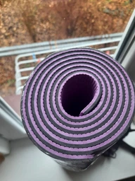 Коврик для йоги TPE+TC EasyFit Eco Friendly 6 мм черный с зеленым (спортивный каремат, йогамат для фитнеса, пилатеса)