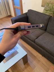 USB хаб Type C 8 в 1 HDMI USB Hub 3x3.0 Ethernet LAN RJ 45 USB SD TF Card Reader USB C перехідник USB-C PAVLYSH P4 фото від покупців 5